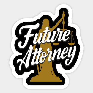 Future Attorney Sticker